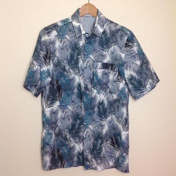 M.X Paris - Palm Print Button Down - Picture 2 of 5